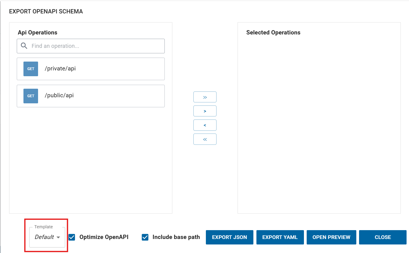 OpenAPI template